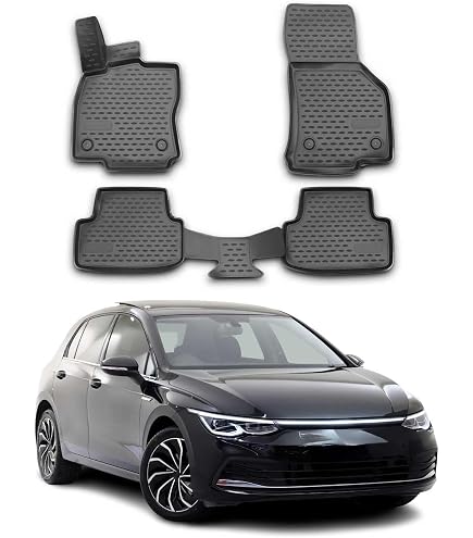 Volkswagen Tapis De Sol Caoutchouc T-Cross - Set 4 Pièces Origine VW Avec Logo