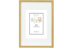 CHELY INTERMARKET Marco con paspartu A4 (Int 15x20cm) Haya MOD 351 cuadro ideal para fotos