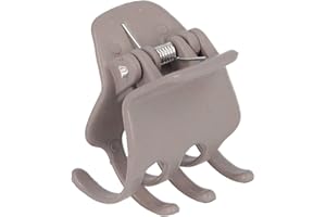 PARSA Beauty Nature Love Medio - Pinza para el pelo de paja de trigo, material natural sostenible, accesorio para el pelo para peinar el cabello a la moda, pasador para el pelo de color marrón