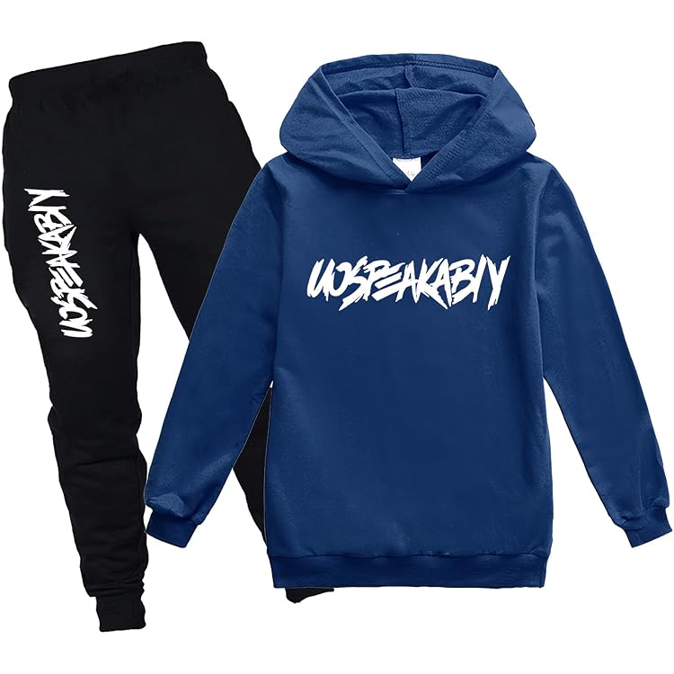 A2Z 4 Kids Kinder Trainingsanzug – Kapuzenpullover & Jogger Aus Weichem Vlies, Bestickt