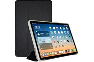 AKNICI Funda para TECLAST M50 Pro/TECLAST M50/TECLAST M50HD Tablet 10.1 Pulgadas Android 13, Ultra Delgada Cubierta Trasera de TPU Cover Carcasa con Auto-Sueño/Estela Soporte Función, Negro