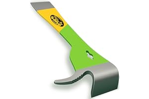 HIVE ALIVE HiveAlive 1 EZ Find Pro HiveTool – Heat Treated 3mm Thick for Lasting Strength - Beekeeper Tools for Prying, Lifting, and Scraping. Its Multi-Color Easily Stands Out in Green Vegetation and Scrub