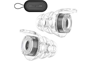 Hearprotek Ear Plugs for Concerts, Silicone high Fidelity Music earplugs with Noise Reduction, Ear Protection Noise Cancelling ear plugs for Musicians,Drums,festival, Motorcycle,Flight (1Pair, S Size)