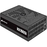 Corsair HX1500i Alimentation Numérique ATX Entièrement Modulaire Très Silencieuse (Trois Connecteurs EPS12V, Ventilateur à Ro