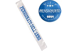 JENICH Fascia Pensionato Fasce Pensionato Addobbi Decorazioni Regali per Festa di Pensione