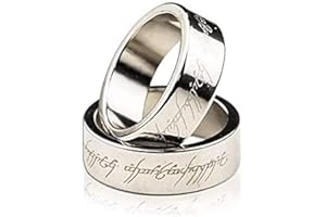 MOMOMAGE Silver Magnetic Engraved PK Ring Magic Tricks for Magician Lettering Magnetic PK Ring Stage Magic Accessories Gimmick Props (18 mm)