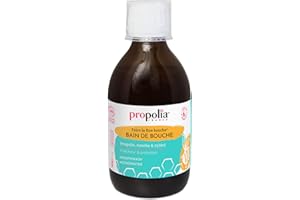 PROPOLIA - Bio - Bain de bouche Propolis / Menthe / Xylitol - Protection et Fraicheur - Efficacité 12h - Fabriqué en France - 300 ml