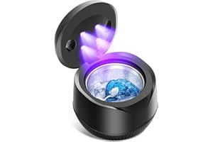 NAVRUF Macchina per la Pulizia dei Fermi ad ultrasuoni - Pulitore UV ad ultrasuoni per Protesi Dentarie, allineatore, paradenti, vassoi sbiancanti, Testina per spazzolino da Denti