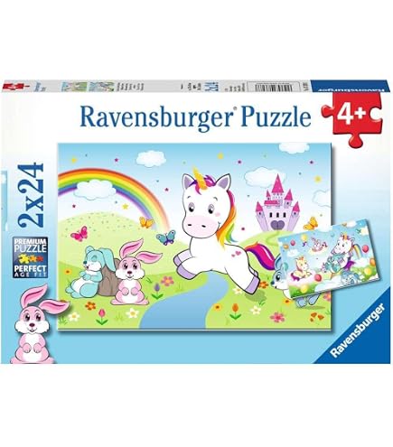 Ravensburger Lot De 3 Puzzles 49 Pièces - École Des Licornes Magie & Amitié - Dès 5 Ans - Avec 3 Posters Inclus - Cadeau Fille Garçon