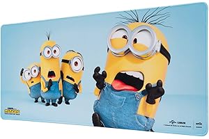 Grupo Erik Gaming Mauspad XXL Minions Gaming Mousepad XXL rutschfest und Wasserabweisend Mauspad Groß - Mouse Pad XXL Gaming Schreibtischunterlage PC Zubehör Gaming Die Minions Fanartikel