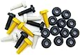 All Trade Direct 12 Pk Mixed Colour Plastic Number Plate Bolts & Nuts