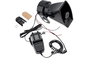 EPATHCHINA Car Electronic Warning Siren Motorcycle Alarm Firemen Ambulance Loudspeaker with MIC 100W 12V 3 Sound