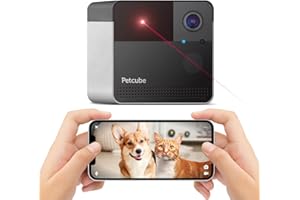 Petcube Play 2 | Wi-Fi Pet Camera with Laser Toy for Cats & Dogs. 1080P HD Video, 160° Full-Room View, 2-Way Audio, Sound/Motion Alerts, Night Vision, Pet Monitoring App