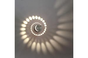 Coocnh 3W LED Wandleuchte Leuchte Wandlampe Badlampe Wandstahler Effektlampe Badleuchte Flurlampe Effekt für Babyzimmer Kinderzimmer Schlafzimmer Warmweiß