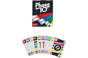 Mattel Games Phase 10 Gra Karciana, Wielokolorowy, Od 7 Lat