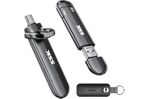 SSK Esterno SSD 2TB fino a 1000 MB/s, USB 3.2 Gen 2 unità a Stato Solido Esterne, Tipo C+USB A SSD Portatile per iPhone 15/PS4/telefoni Android/tablet/Windows/Mac