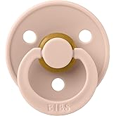 Bibs Color Rubber Pacifier-Blush 0-6 Months