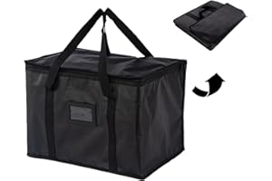 MEIYIZHENG Food Delivery Bag, 40L Soft Cooler Bag Thermal Uber Eats Delivery Bag，Picnic Cooler bag，Insulated Shopping Bag，Ideal for for Catering, Grocery Transport Large Thermal Bag for Cool Bag, Reusable.