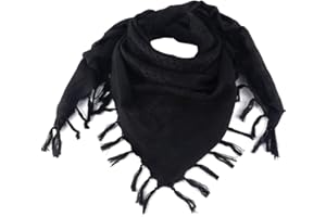 ToopMount Scarf Shemagh Military Tactical Desert Keffiyeh Scarf Head Neck Scarf Cotton 43x43 inches Colorful Arab Scarves Wrap with Tassel for Men & Women