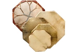 Terré Schamanentrommel 8-eckig 60 cm Rahmentrommel Ziegenhaut inkl. Stick