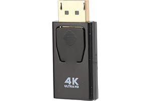 LAZMIN112 Adapter DP na HDMI, Złącze Męskie 4K 1080P DP na Złącze żeńskie HDMI Podwójny Tryb HDMI na Displayport Adapter Hdmi na DP z Bezpieczną Klamrą