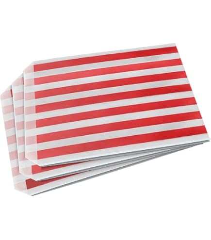 Sacchetti Di Carta A Righe Caramelle Festa Matrimonio Torta Dolce - Foto 3