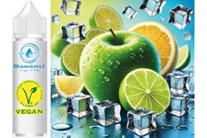 ‎SASAMI Citrus Cool Burst - grüner Apfel, Limette, Zitrone Ice Aroma Konzentrat - Vegan - Sasami - 10ml