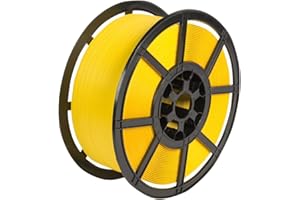 TROJAN PACKAGING Trojan 12mm x 0.90mm x 1000m Yellow Heavy Duty Hand Plastic Pallet Strapping Banding Coil Break Strain 300kg x3 Rolls