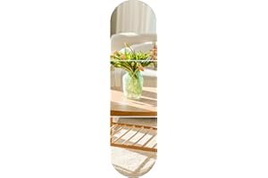 TSKDKIT 3 szt. szklane płytki lustrzane samoprzylepne 40 x 30 cm, duże przyklejane lustra na ściany, lustro HD pełnej długości, długie lustra ścienne do drzwi szafy, łazienki, sypialni