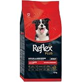 Reflex Plus Hipoalerjenik Kuzu Etli, Orta ve B&uuml;y&uuml;k Irk Yetişkin K&ouml;pek Maması, 12 kg