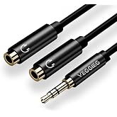 VegGieg 3.5mm 2 Headphone Multiplexer Y Cable