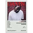 Jingluwrs Kendrick Lamar Poster Damn Album Cover Music Posters for Room Aesthetic Canvas Wall Art Bedroom Decor16x24inch(40x60cm)