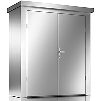 ILESTO Gerätehaus John-Boy aus Stahl | Gartenhaus Metall - modern mit Flachdach | Geräteschuppen für den Garten optional…