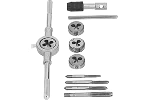 BROLEO Thread Renewal Tools Easy to Use Thread Cutter Set Shockproof High Strength M4 M5 M6 M8 for Car Repairs