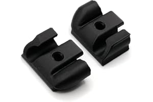 Printbtw Ersatz Endkappen passend für Keder Zier-/Leiste für Wohnwagen wie Tabbert (Schwarz)