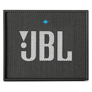 JBL Go, Wireless Portable Bluetooth Speaker with Mic, JBL Signature Sound, Vibrant color options, Bluetooth & AUX Connectivity (Black)