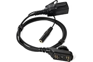 3,5 mm hona till PD780 Walkie Talkie adapter ljudkabel med PTT-mikrofon | Kompatibel med Hytera HYT PD700 PD700G PD702 PD705 PD780 PD780G PD782 PD782G PD790EX PT580H etc (endast kabel)