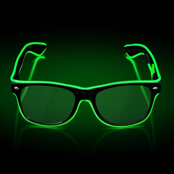 10-teiliges LED-Party-Brillen-Set – Mit 6 Farben & 3 Blinkmodi, Für Kinder & Erwachsene