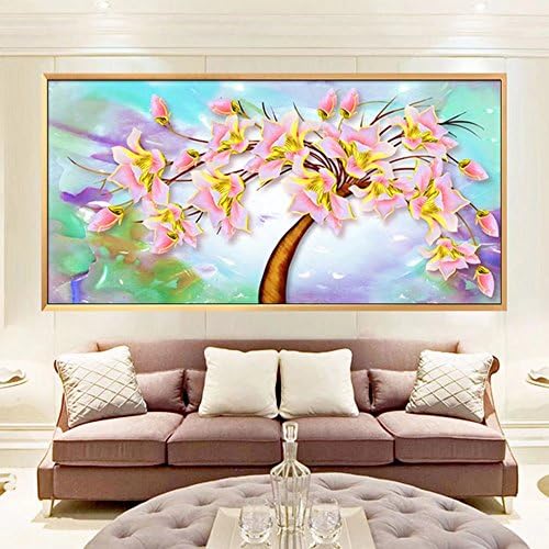 European Style Golden Money Tree Diamonds Painting By Number Living Room Decor 5D DIY Full Kit Rhinestone Cross Stitch Embroidery Painting Round Drill Wall Decor Home Craft Sewing