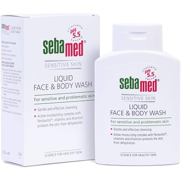 SEBAMED Seifenfreie Emulsion Mit Olivenöl – PH 5,5, Für Trockene & Empfindliche Haut, 200 Ml