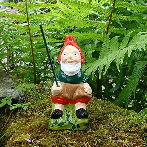 Pixieland FISHING GNOME ~ TOBY ~ SITTING FISHERMAN
