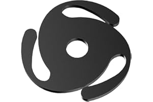 GENERISCH 45 Adapter für Plattenspieler, Adapter 45 Umdrehungen | Adapter für Feste Platten für Umwandlungsblätter mit 45 Umdrehungen, Teile für leichte Plattenspieler, Adaptereinsätze für Aufnahmespindel