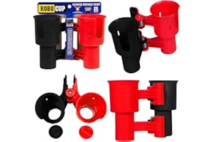 RoboCup Uchwyt na kubek do napojów wędka słup łódź krzesło plażowe wózek golfowy wózek inwalidzki chodzik bęben kije mikrofon czerwony i czarny