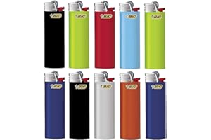 BIC Maxi Reibrad Feuerzeuge (J26) inkl. Gummibären von Sunmando (10 Stück BIC Maxi)