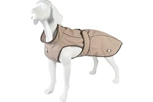 Max & Molly Regenmantel Hund wasserdicht, M, Sand, Sportliche Regenjacke für Hunde mit verstellbarem Bauchgurt, Reflektierend und Sicher, Regenjacke Hund mit Geschirröffnung
