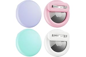 BOTTLE BEAT Hidden AirTag Holder Case for Kids with invisible Safety Pin [4 Pack]. Anti Lost Secure Air Tag Tracker Cover for Children, Elderly, Pets, Clothing, Luggage. Protective AirTags Accessory (Multicolour)