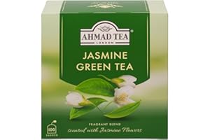 Ahmad Tea 100 Teabags, Jasmine Green, Green Tea, 1 x 100 Teabags