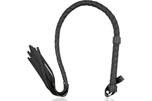 Exotic Whip piska för slavar 85cm konstläder sexpiska för kvinna BDSM-piska flogger för sex sadomaso sexleksak för par slitstark ABS-handtag piska erotiskt spel FOPS B21-6