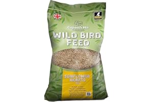 Copdock Mill Sunflower Hearts Bird Food 20kg – for Wild Birds – Bird Seeds Suitable for Sunflower Seeds Feeders & Bird Tables