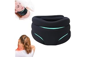 MOREASE Halskrause Mensch, Snooze - Schlafhilfe Nackenstütze, Neuleben Snooze Nackenstütze gegen Schnarchen, Korrekturkissen für Nackenbuckel Witwenbuckel, Neck Support für Erholsamen Schlaf (Schwarz)